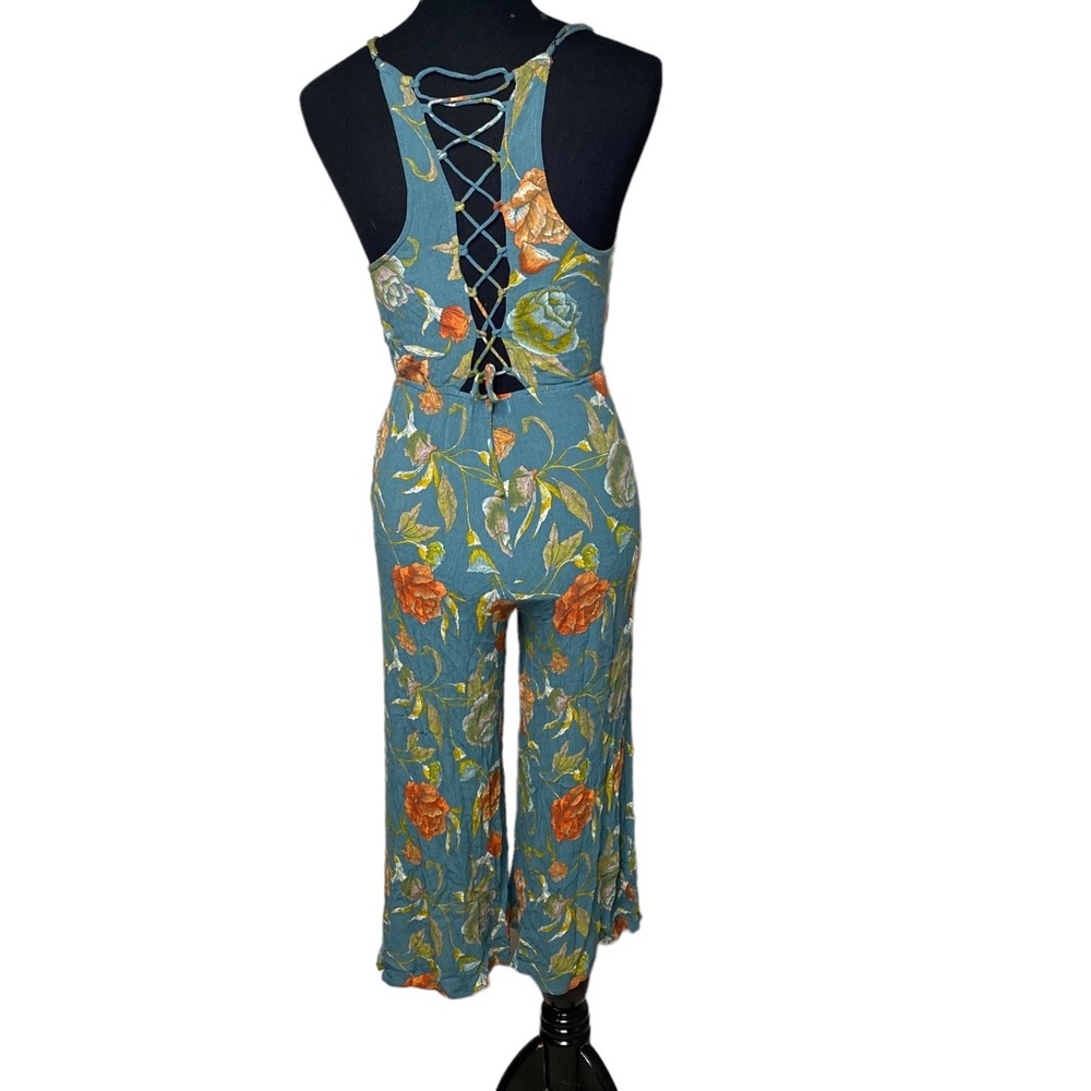 O’Neill Floral Jumpsuit XS Blue Floral - Picture 3 of 6